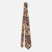 Cool Kleurrijk Geometrisch Patchwork Quiltpatroon Stropdas (Achterkant)