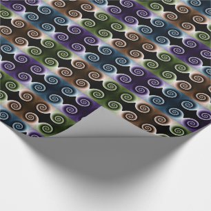 COOL Kleurrijk Spiraal Abstract Patroon Cadeaupapier