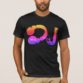 cool & kleurrijk t-shirt_stempel voor de DJ T-shirt