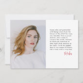 Cool Kleurrijke Abstracte Afstuderen Fototypografi Aankondiging (Achterkant)