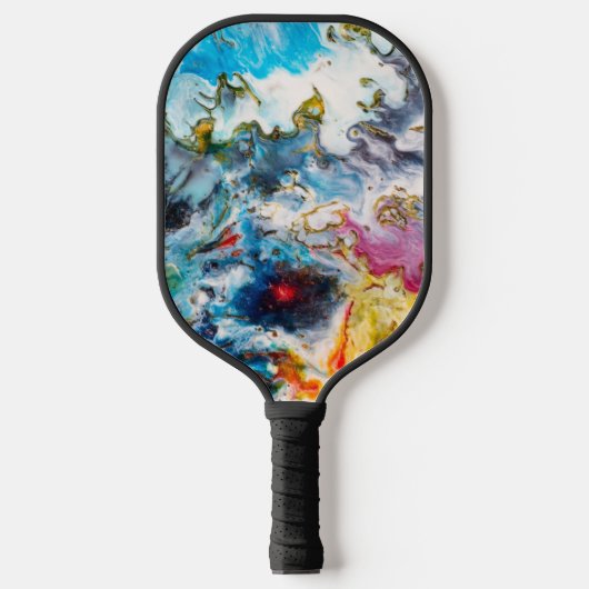 Cool & Kleurrijke Abstracte Kunst Pickleball Paddle (Voorkant)