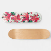 Cool Kleurrijke Bloemen Meisje Deck Skateboard (Horizontaal)