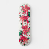 Cool Kleurrijke Bloemen Meisje Deck Skateboard (Voorkant)