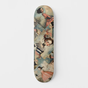 Cool Kleurrijke Decoupage Geïnspireerd Meisjes Ska Persoonlijk Skateboard