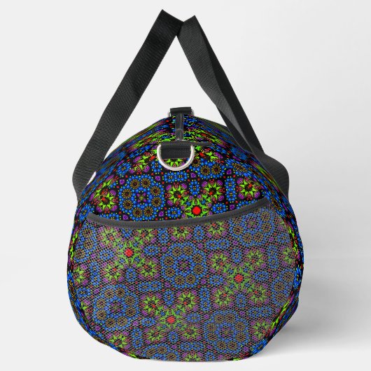 Cool Kleurrijke Funky Abstracte Dot Art Pattern Plunjezak (Rechts)