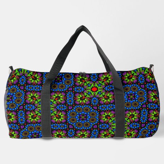 Cool Kleurrijke Funky Abstracte Dot Art Pattern Plunjezak (Achterkant)