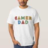 Cool Kleurrijke 'GAMER' PA | Vaderdag T-shirt (Voorkant)