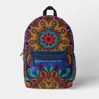 Cool Kleurrijke Modern Mandala Hippie Voeg Jouw na