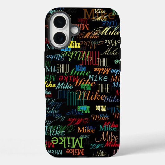 Cool kleurrijke naam gepersonaliseerd Case-Mate iPhone case (Achterkant)