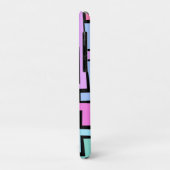 Cool Kleurrijke Neon Maze met naam abstracte kunst Case-Mate iPhone Case (Achterkant/links)