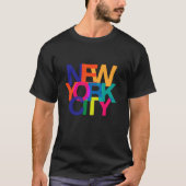 Cool Kleurrijke New York City Graphic Urban Vibes  T-shirt (Voorkant)