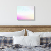 Cool Kleurrijke Ombre Gradients & Uw Script Canvas Afdruk (Insitu (Slaapkamer))
