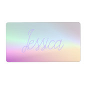 Cool Kleurrijke Ombre Gradients & Uw Script Etiket (Voorkant)