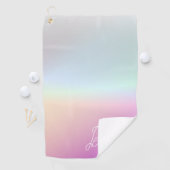 Cool Kleurrijke Ombre Gradients & Uw Script Golfhanddoek (Insitu)