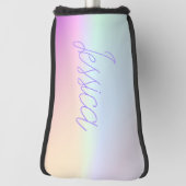 Cool Kleurrijke Ombre Gradients & Uw Script Golfheadcover (Draai 90)