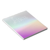 Cool Kleurrijke Ombre Gradients & Uw Script Notitieblok (Schuin)