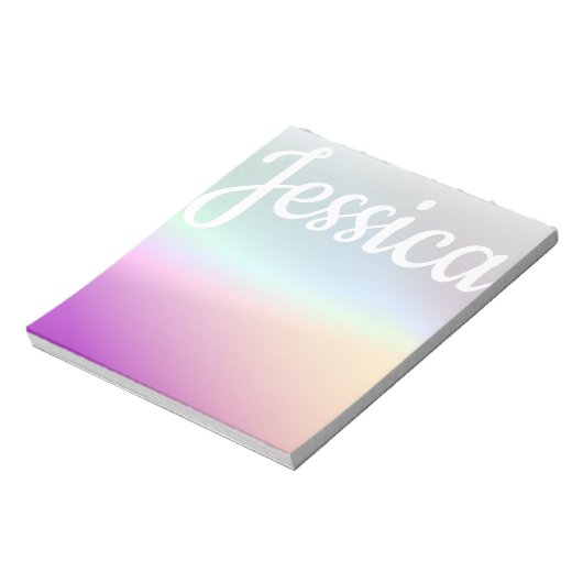 Cool Kleurrijke Ombre Gradients & Uw Script Notitieblok (Linkerzijde)