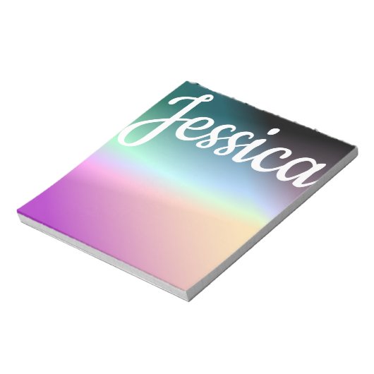 Cool Kleurrijke Ombre Gradients & Uw Script Notitieblok (Linkerzijde)