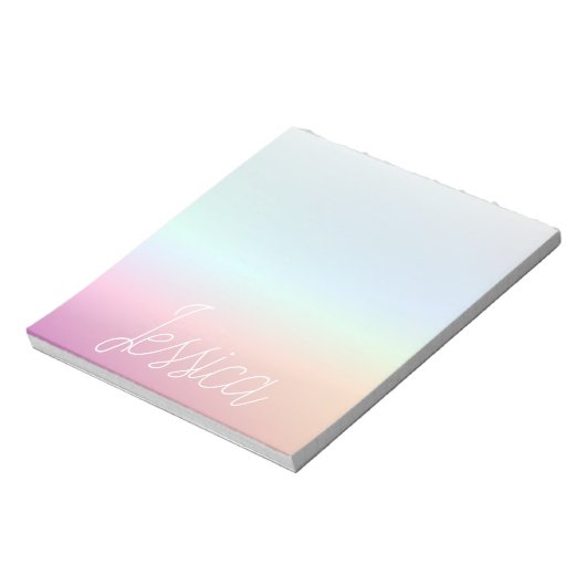 Cool Kleurrijke Ombre Gradients & Uw Script Notitieblok (Linkerzijde)