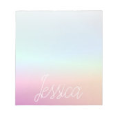Cool Kleurrijke Ombre Gradients & Uw Script Notitieblok (Voorkant)
