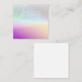 Cool Kleurrijke Ombre Gradients & Uw Script Notitiekaartje (Voorkant / Achterkant)