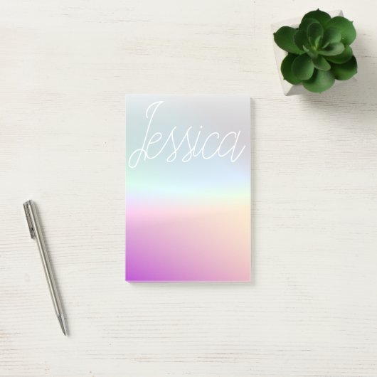 Cool Kleurrijke Ombre Gradients & Uw Script Post-it® Notes (Kantoor)