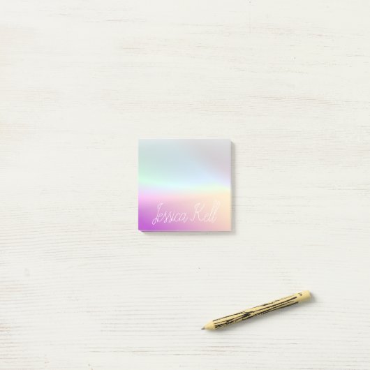 Cool Kleurrijke Ombre Gradients & Uw Script Post-it® Notes (Op bureau)