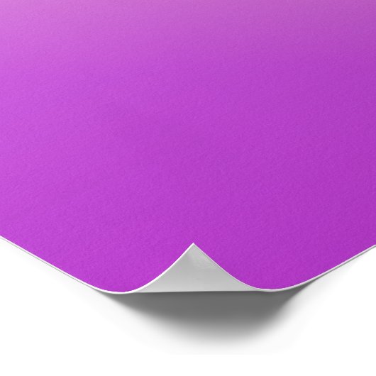 Cool Kleurrijke Ombre Gradients & Uw Script Poster (Hoek)