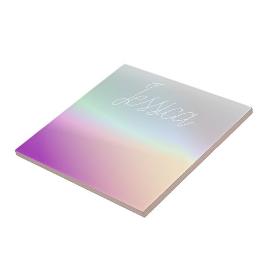 Cool Kleurrijke Ombre Gradients & Uw Script Tegeltje (Zijkant)