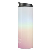 Cool Kleurrijke Ombre Gradients & Uw Script Thermosbeker (Geroteerd rechts)