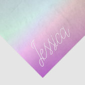 Cool Kleurrijke Ombre Gradients & Uw Script Tissuepapier (Detail)