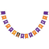 Cool Kleurrijke Paarse Oranje Fotoborstel Typograf Vlaggetjes (Alle)