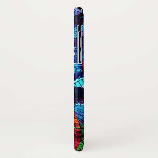 Cool Kleurrijke Retro Bloemen Collage Case-Mate iPhone Case (Achterkant/links)