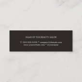 Cool Kleurrijke Strepen Grijze Make-up Artiest Mini Visitekaartje (Achterkant)