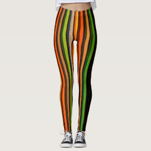 Cool Kleurrijke Strepen Pop Art Retro Style Leggin Leggings