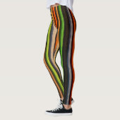 Cool Kleurrijke Strepen Pop Art Retro Style Leggin Leggings (Links)