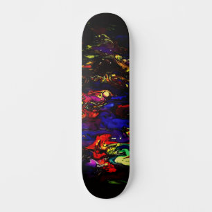 Cool Kleurrijke Urban Abstracte Street Art Geïnspi Persoonlijk Skateboard