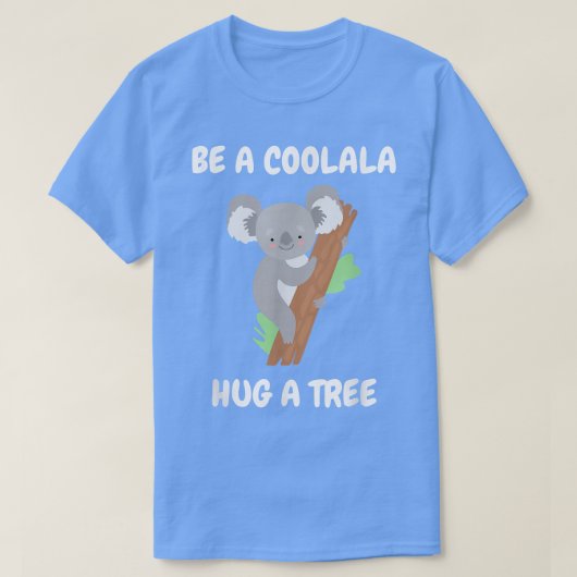 Cool koala bear hugs tree in the rainforest Koala T-shirt (Design voorkant)