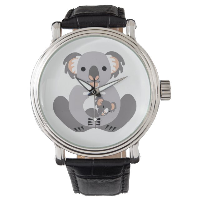 Cool KOALA - Marsupial - Wildlife - Natuur Horloge (Voorkant)