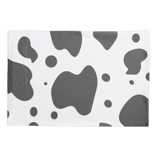 Cool Koe Print Name Monogramed Kussensloop (Achterkant)