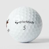 Cool Koe Schattige Vaderdag Surprise! Golfballen (Logo)