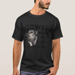 Cool Koe Voor Mannen Vrouwen Koe Boerderij Melkvee T-shirt