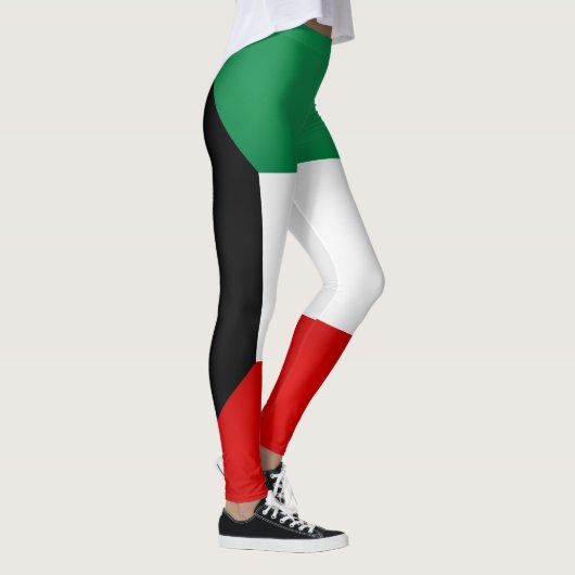 Cool Koeweit Flag Mode Leggings (Rechts)