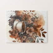 Cool koffie liefhebbers puzzel legpuzzel (Horizontaal)