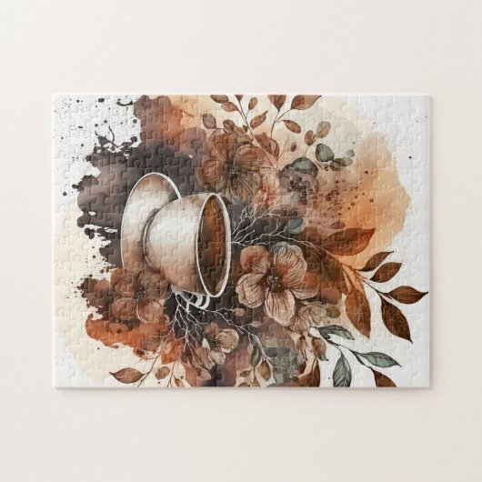 Cool koffie liefhebbers puzzel legpuzzel (Horizontaal)