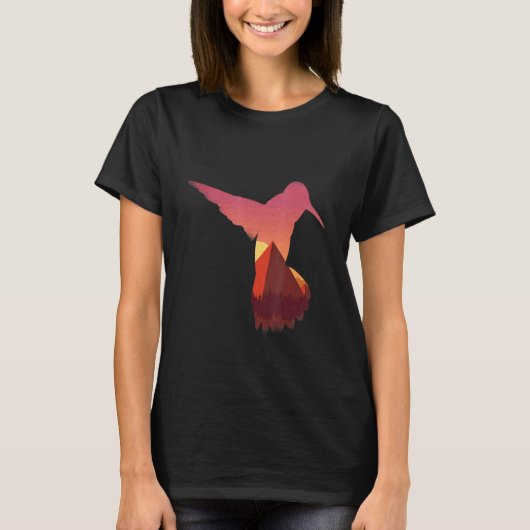 Cool Kolibrie Zeggende Piramide T-shirt (Voorkant)