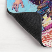 Cool komische abstracte anime skateboarder muismat (Hoek)