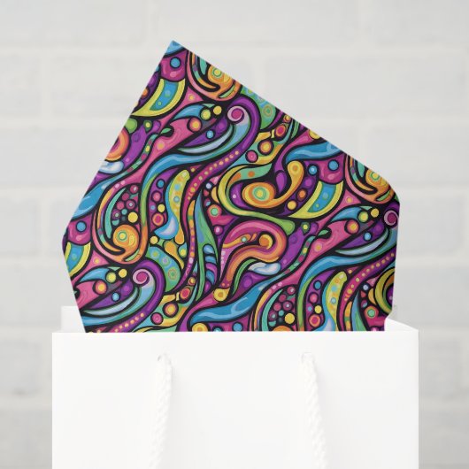Cool komische graffiti tegelpatroon tissuepapier (Cadeauzakje)