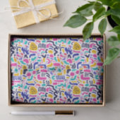 Cool komische graffiti tegelpatroon tissuepapier (Geschenk)