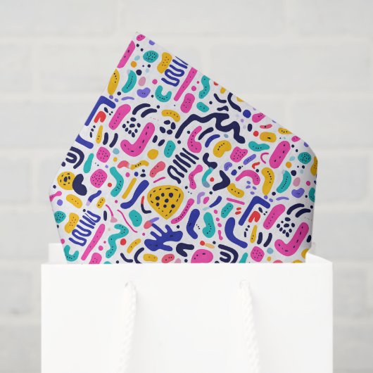 Cool komische graffiti tegelpatroon tissuepapier (Cadeauzakje)